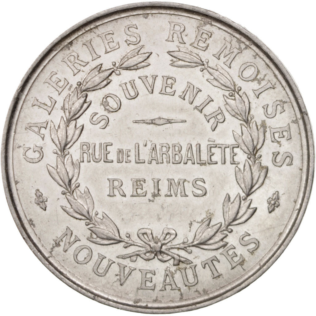 France, Medal, Galeries Rémoises, Business & industry, 1923, AU(50-53)