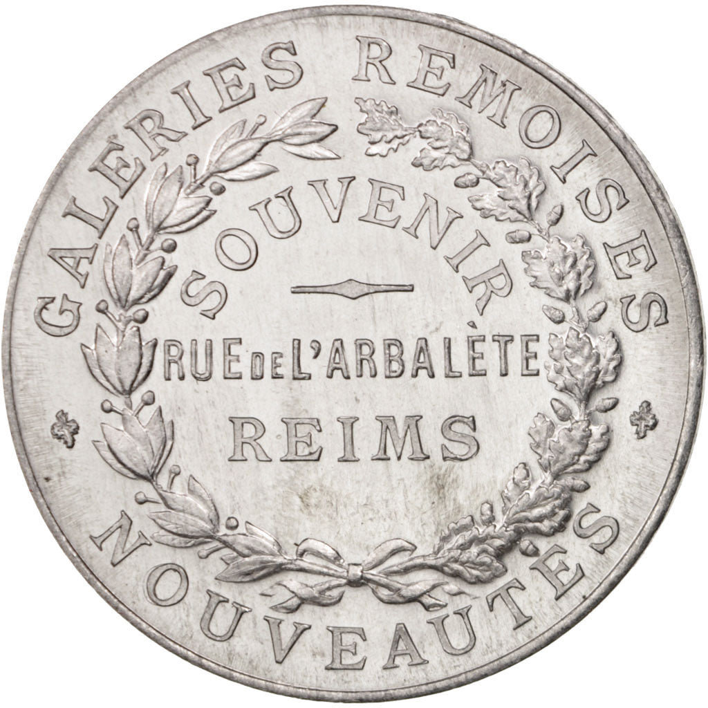 France, Medal, Galeries Rémoises, Maréchal Drouet Statue, Business & industry