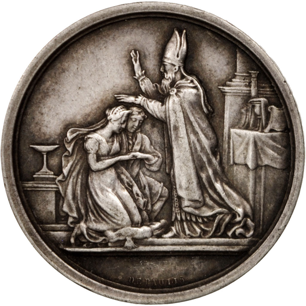 France, Medal, Wedding medal, Religions & beliefs, MS(60-62), Silver, 28
