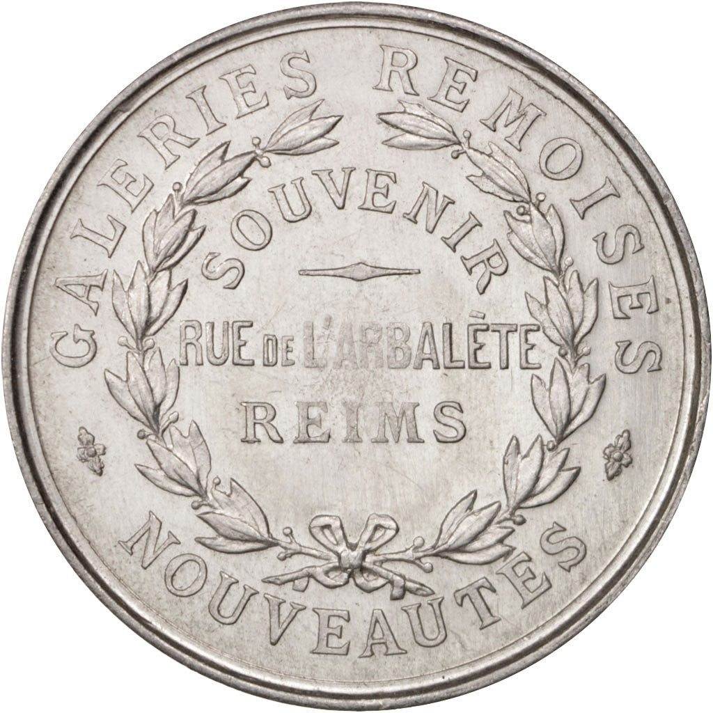 Francja, Medal, Galeries Rémoises, Ville de Reims, Biznes i przemysł, 1923