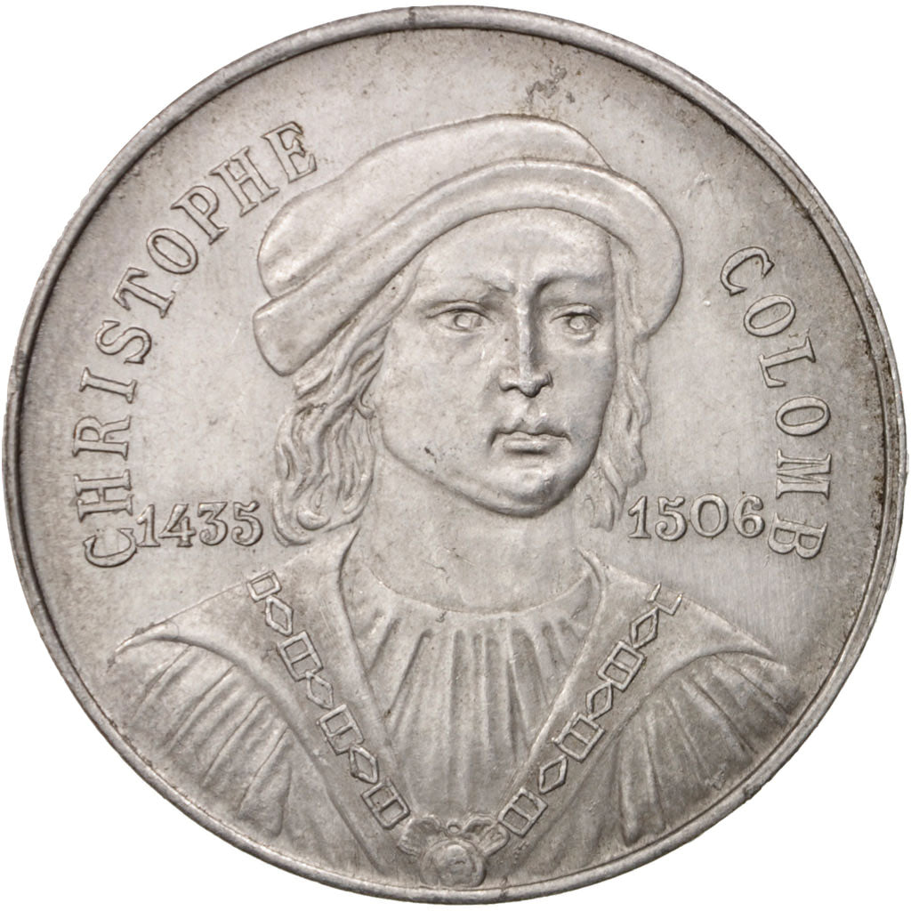 Frankreich, Medal, Galeries Rémoises, Christophe Colomb, Business & industry