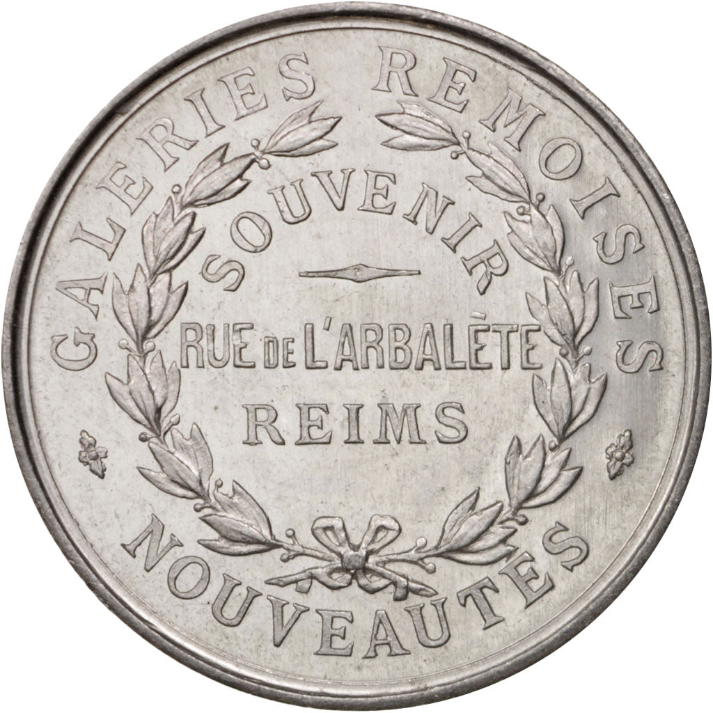 France, Medal, Galeries Rémoises, Les Glaneurs, Business & industry, 1923