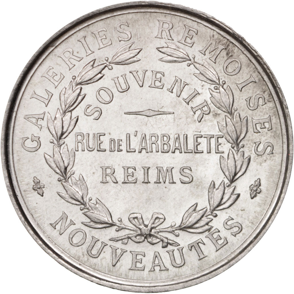 Frankrijk, Medal, Galeries Rémoises, L'Angélus, Business & industry, 1923