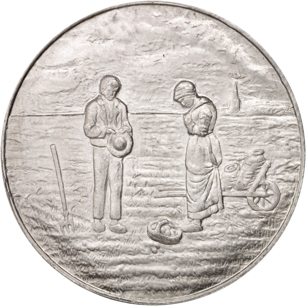 France, Medal, Galeries Rémoises, L'Angélus, Business & industry, 1923