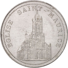 France, Medal, Galeries Rémoises, Église Saint-Maurice, Business & industry