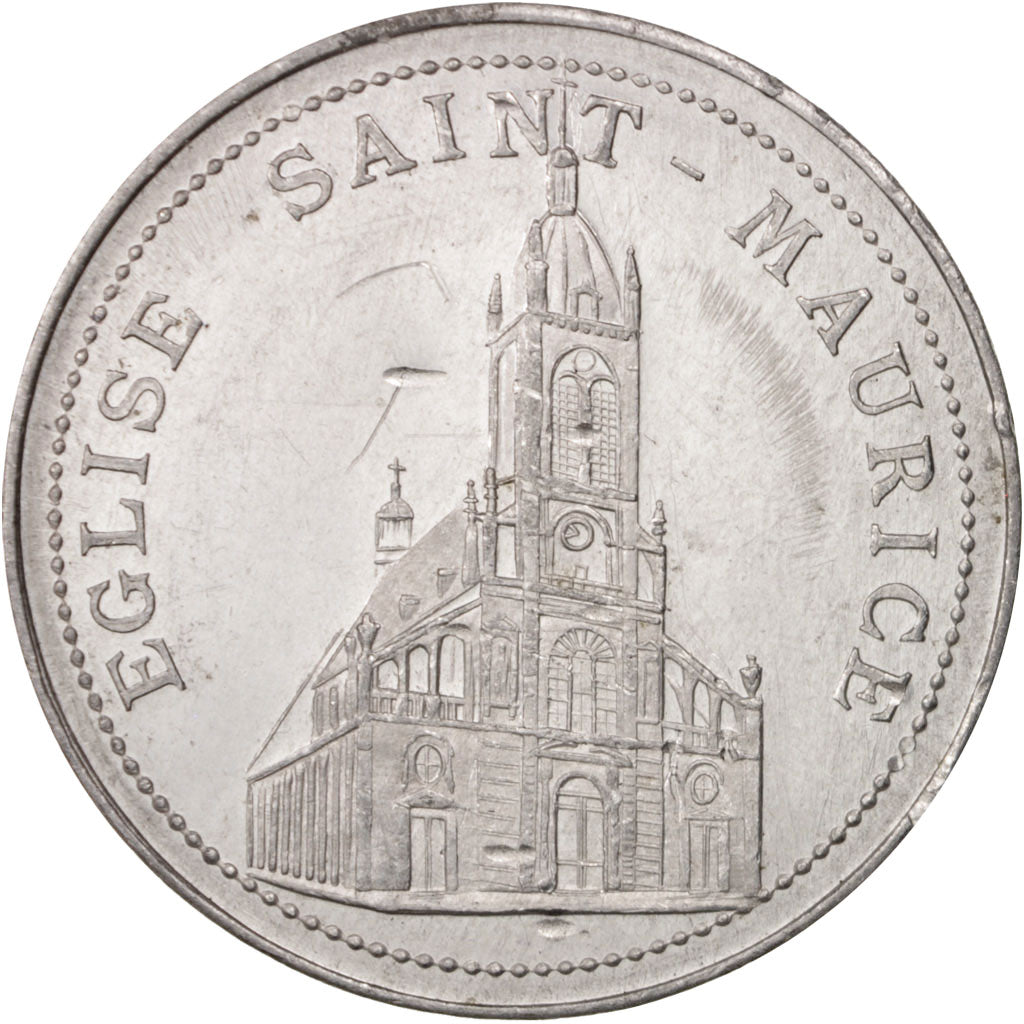 Frankrijk, Medal, Galeries Rémoises, Église Saint-Maurice, Business &
