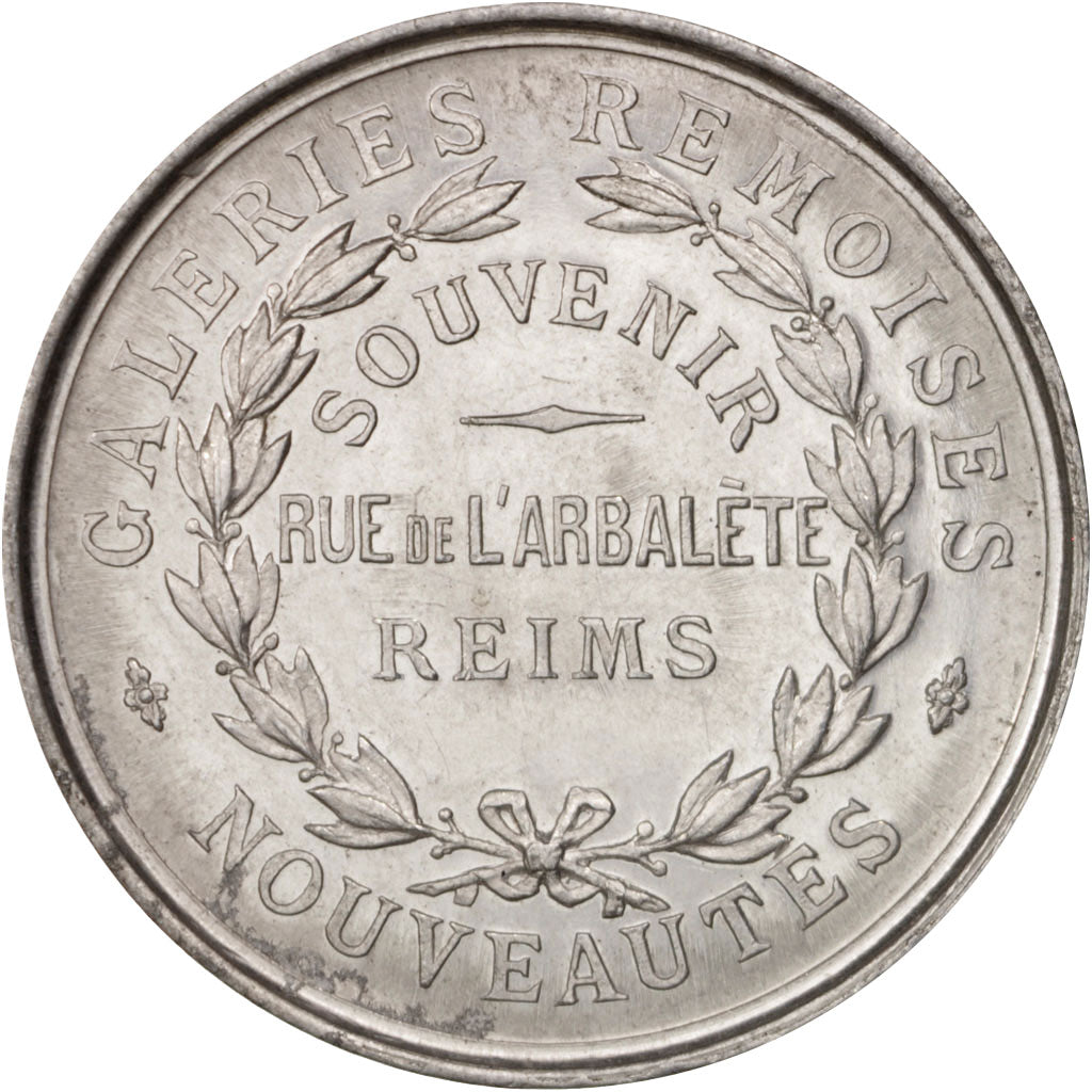 France, Medal, Galeries Rémoises, Statue de Jeanne d'Arc, Business & industry