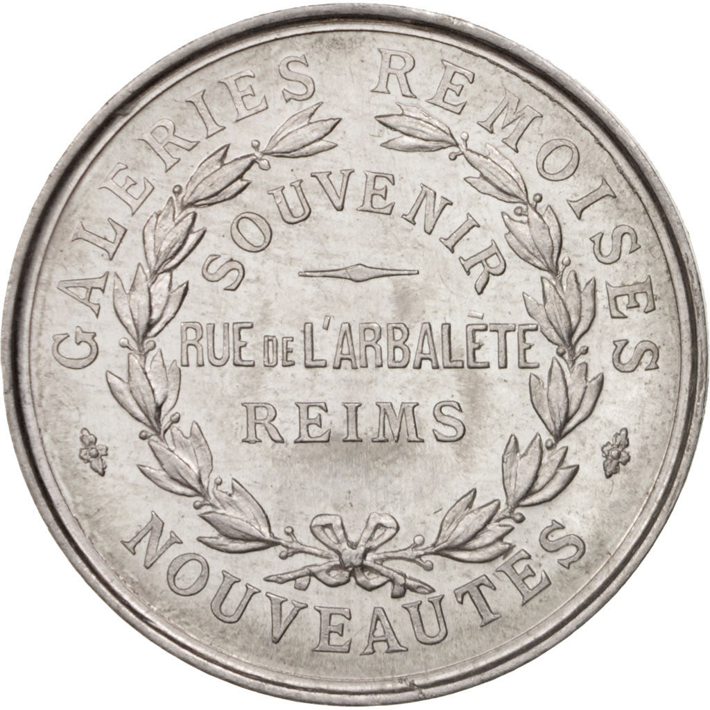 France, Medal, Galeries Rémoises, Statue de Jeanne d'Arc, Business & industry