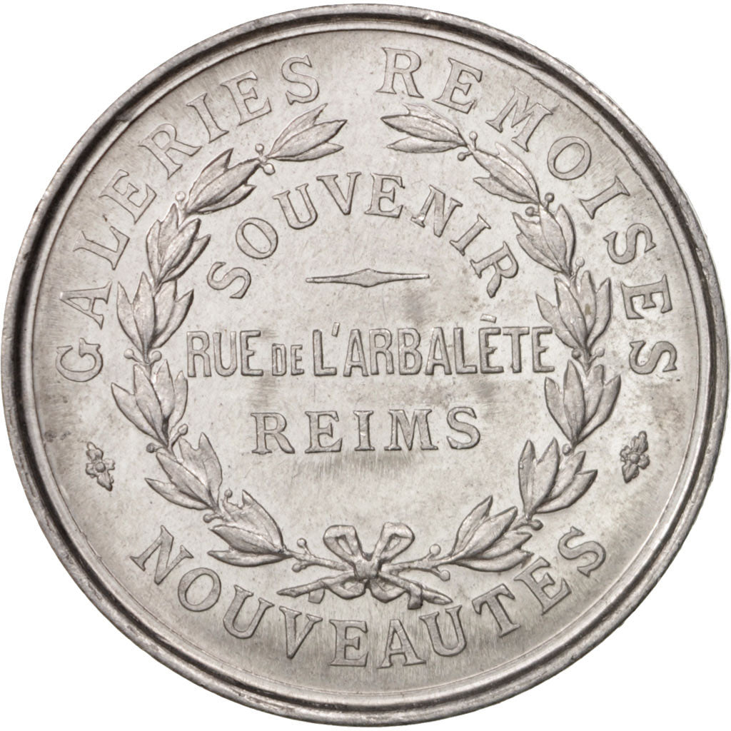 France, Medal, Galeries Rémoises, Statue de Jeanne d'Arc, Business & industry