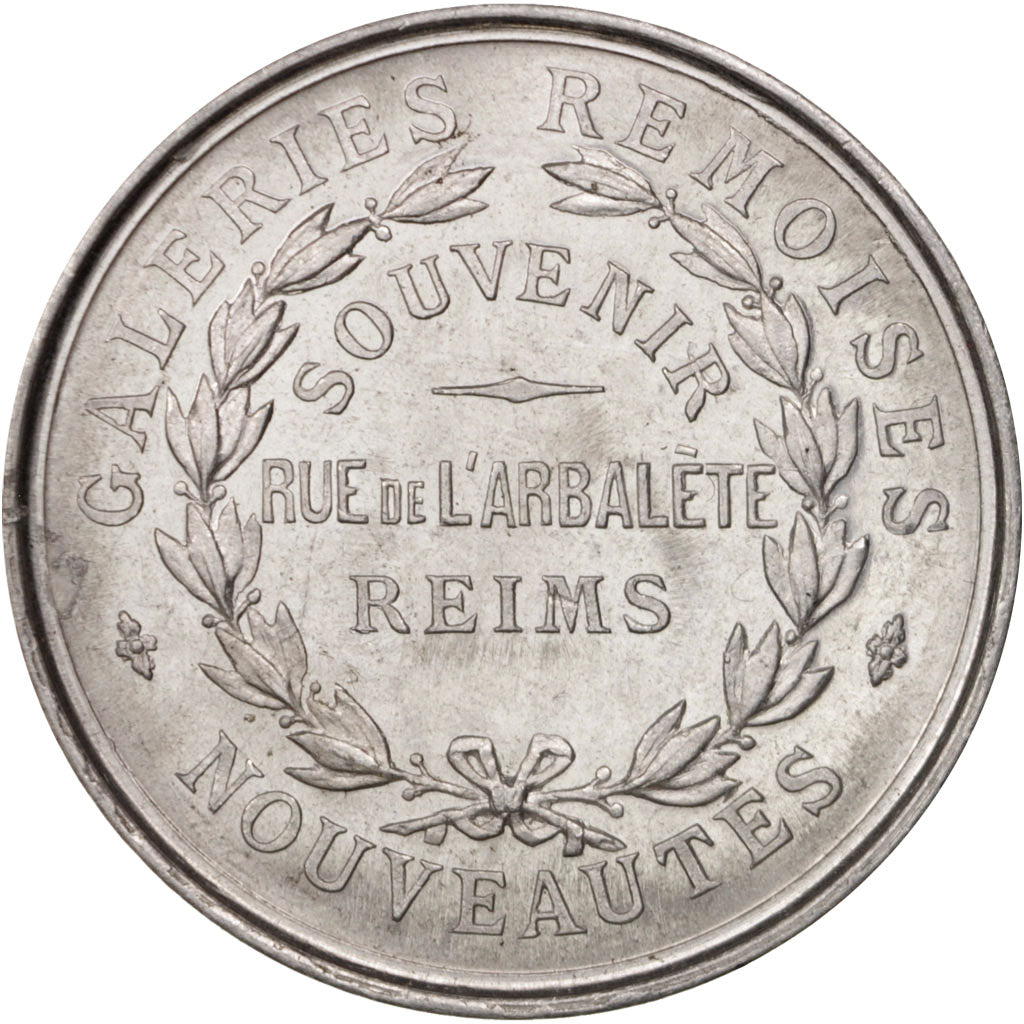 France, Medal, Galeries Rémoises, Statue de Jeanne d'Arc, Business & industry