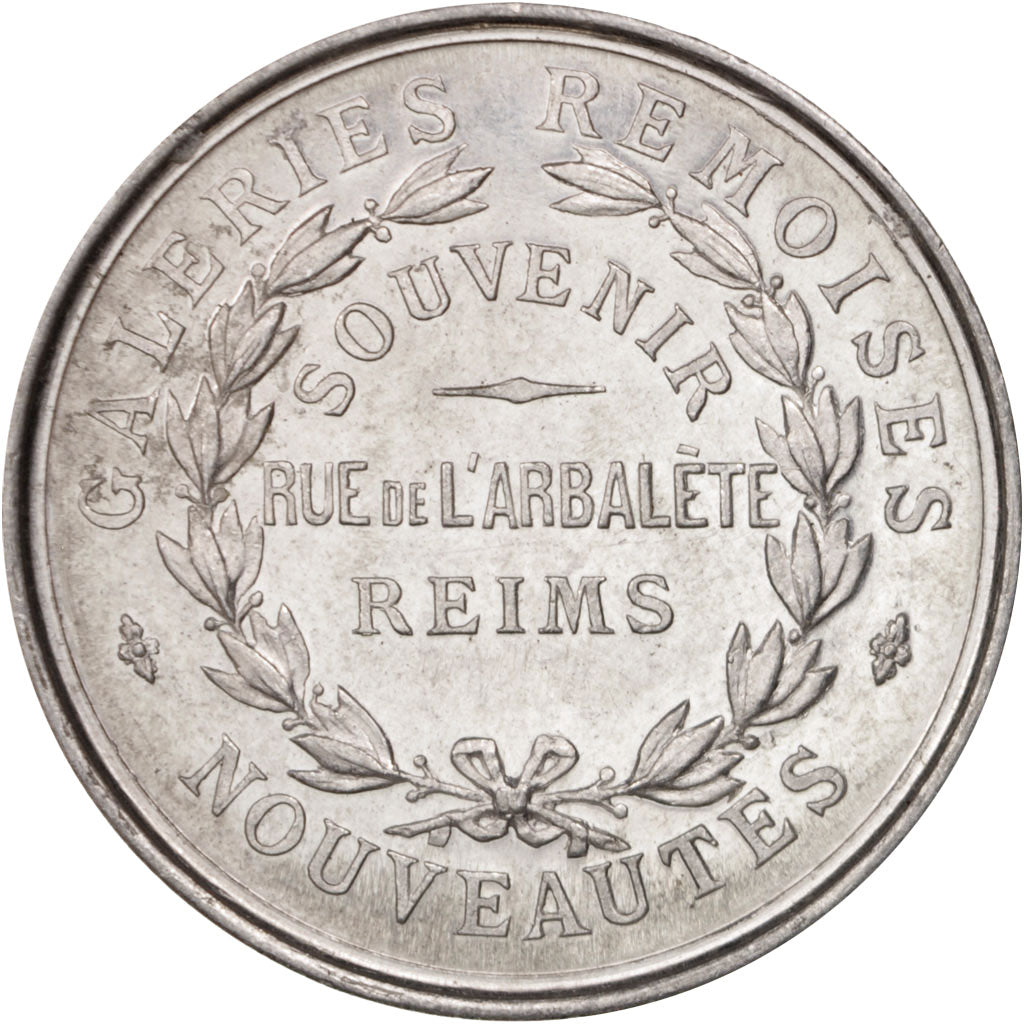 France, Medal, Galeries Rémoises, Statue de Jeanne d'Arc, Business & industry
