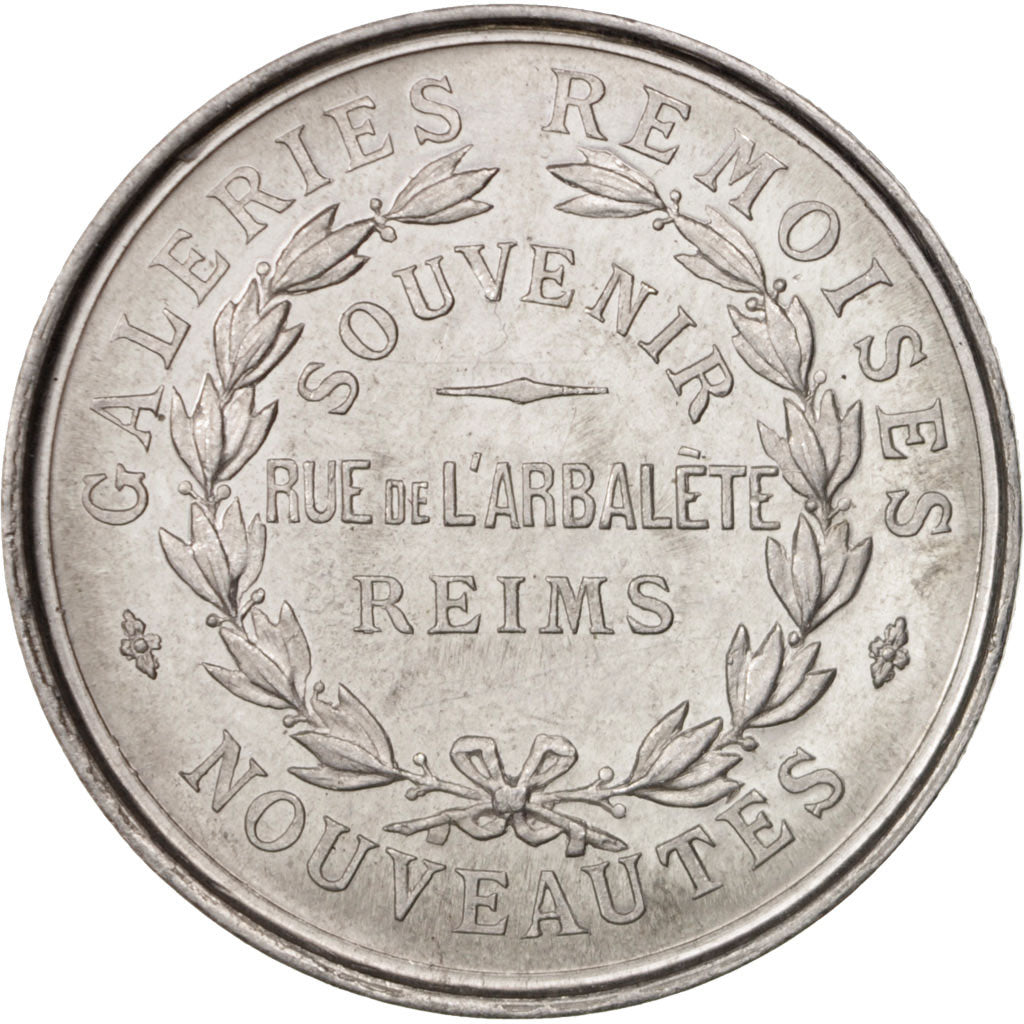 France, Medal, Galeries Rémoises, Statue de Jeanne d'Arc, Business & industry