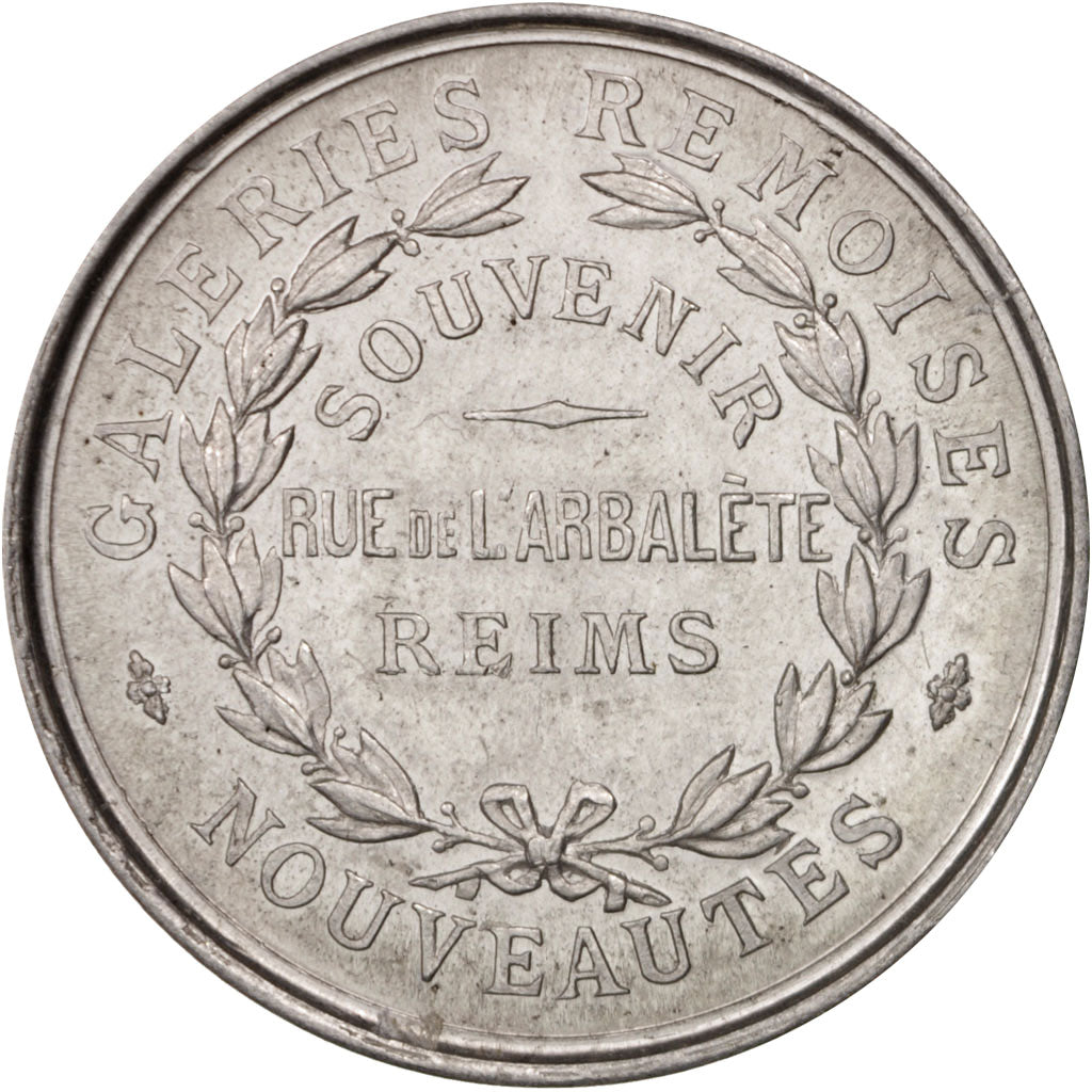 France, Medal, Galeries Rémoises, Statue de Jeanne d'Arc, Business & industry