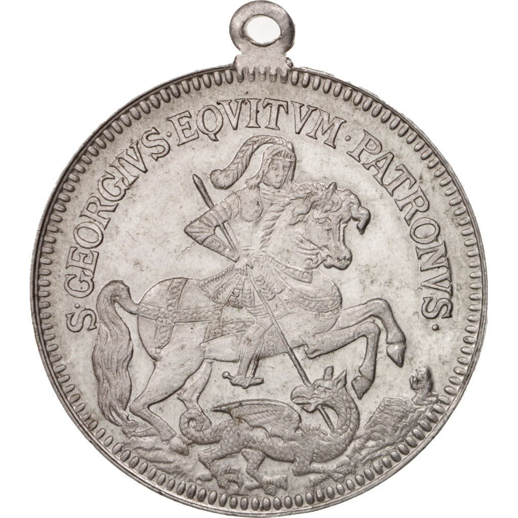 France, Medal, St Georges, Paris, 1900, History, 1900, SPL, Aluminium, 36