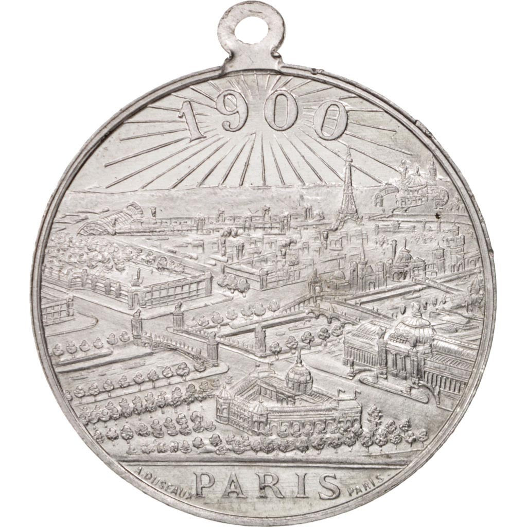 France, Medal, St Georges, Paris, 1900, History, 1900, SPL, Aluminium, 36