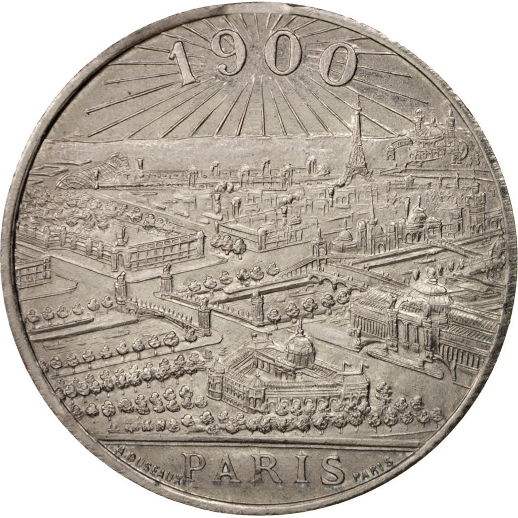 Francia, Medal, Exposition universelle de Paris, History, 1900, SPL-, Nichel, 36