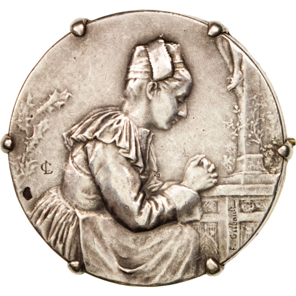 France, Medal, Prieuse bretonne, Religions & beliefs, XIXth Century, Coudray