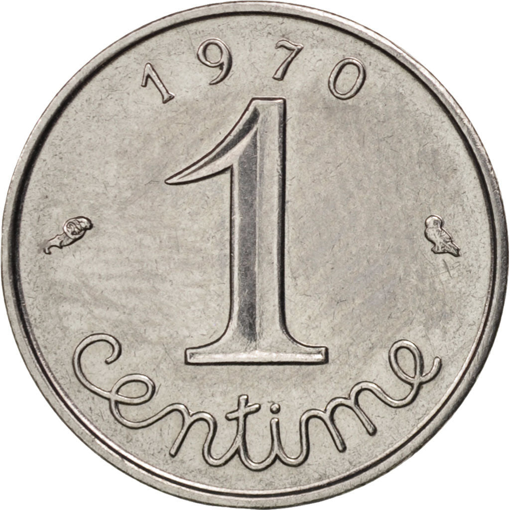 Coin, France, Épi, Centime, 1970, Paris, AU(50-53), Stainless Steel, KM:928