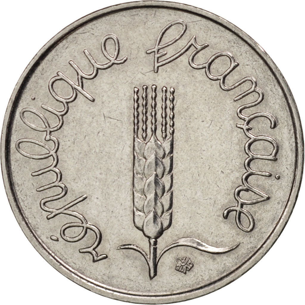 France, Épi, Centime, 1972, Paris, AU(50-53), Stainless Steel, KM:928