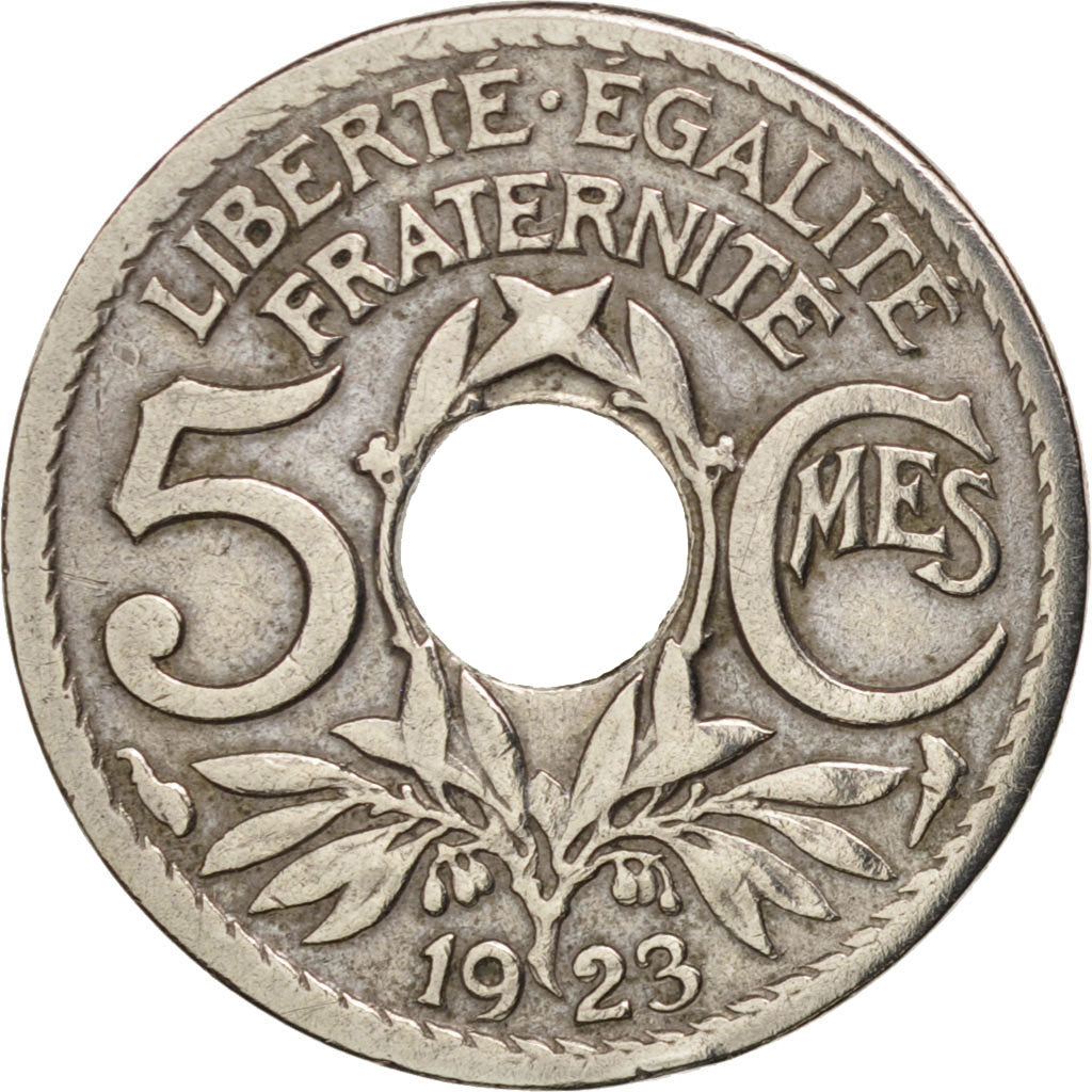 Coin, France, Lindauer, 5 Centimes, 1923, Paris, VF(30-35), Copper-nickel