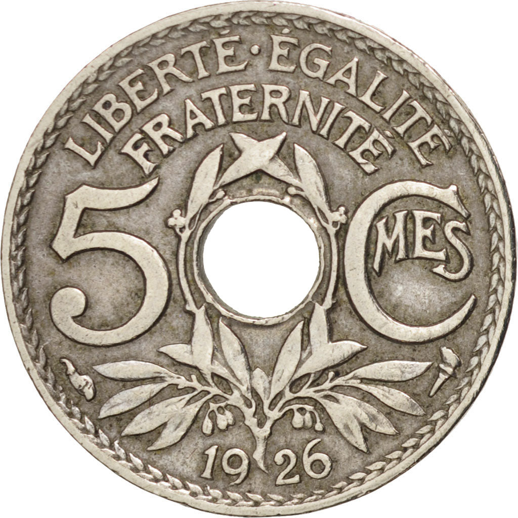 Coin, France, Lindauer, 5 Centimes, 1926, Paris, EF(40-45), Copper-nickel