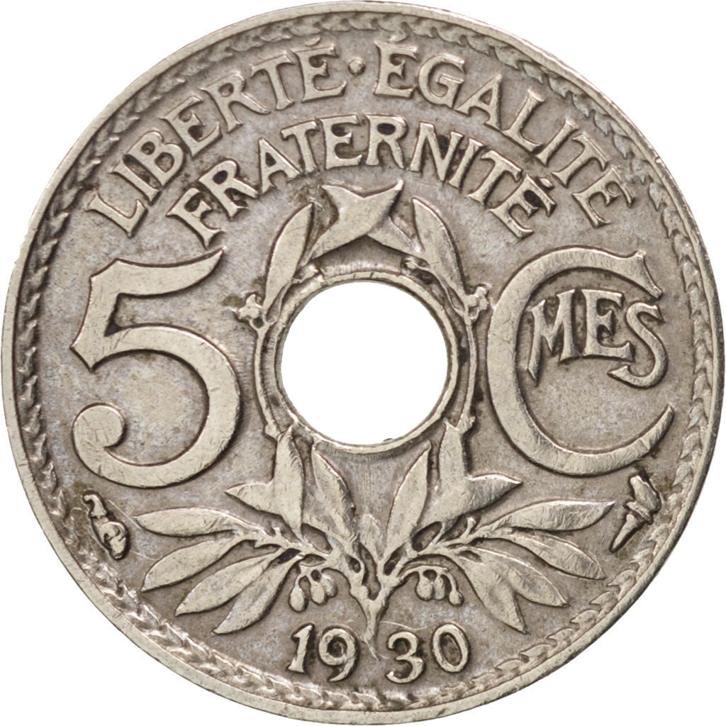 Coin, France, Lindauer, 5 Centimes, 1930, Paris, AU(50-53), Copper-nickel