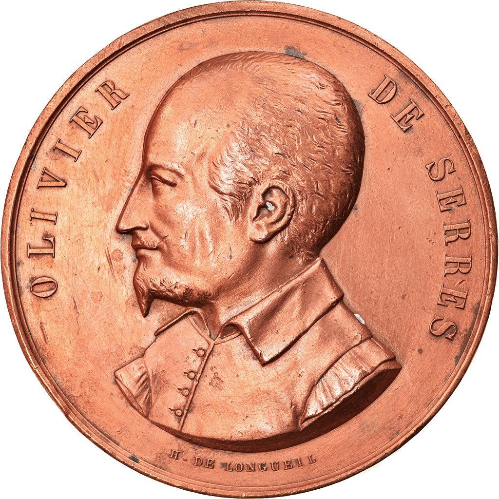 France, Medal, Olivier de Serres, Société d'Agriculture de Morlaix, De
