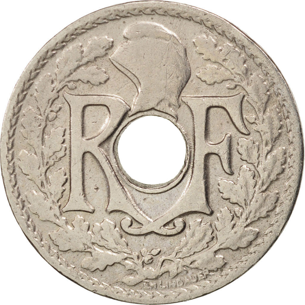 Francia, Lindauer, 5 Centimes, 1917, Paris, MB+, Rame-nichel, KM:865, Gadoury...