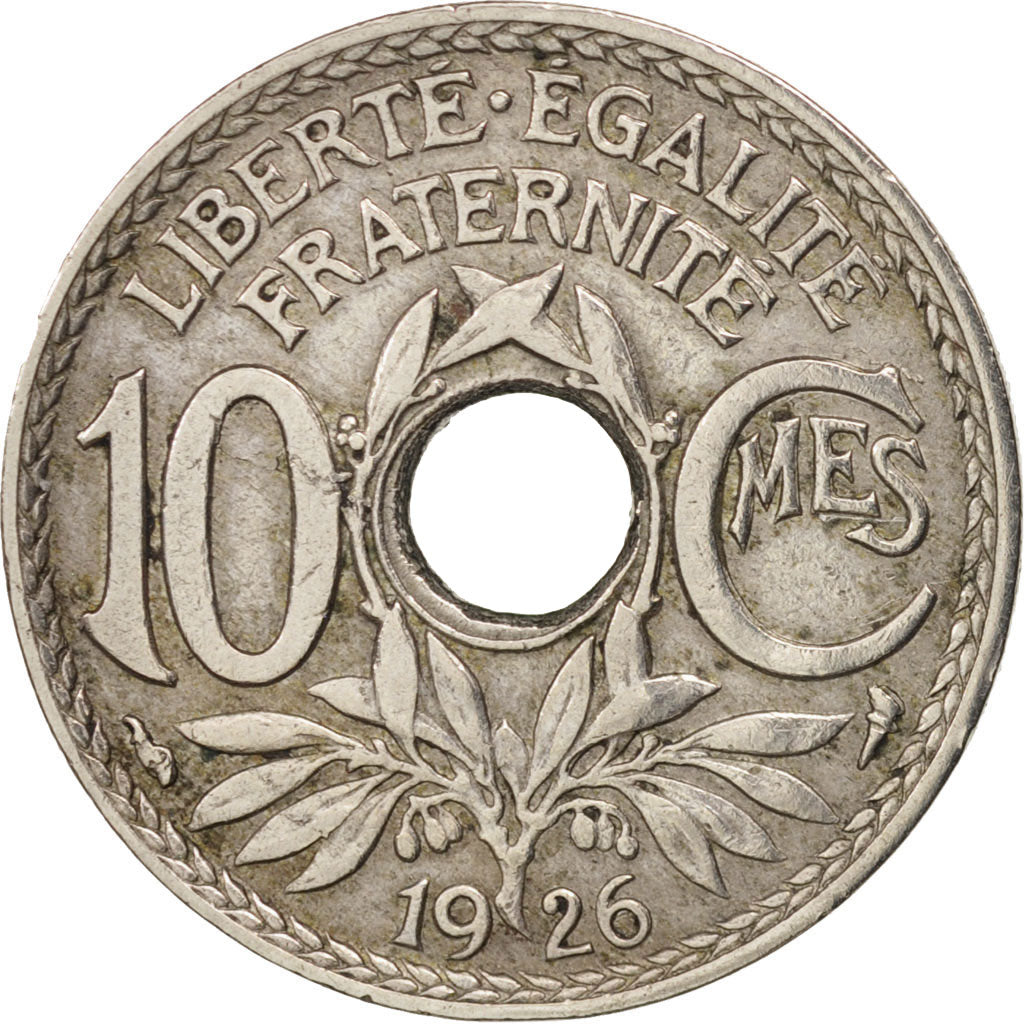 Coin, France, Lindauer, 10 Centimes, 1926, Paris, VF(30-35), Copper-nickel