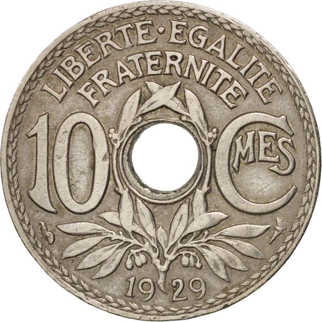 Coin, France, Lindauer, 10 Centimes, 1929, Paris, VF(30-35), Copper-nickel