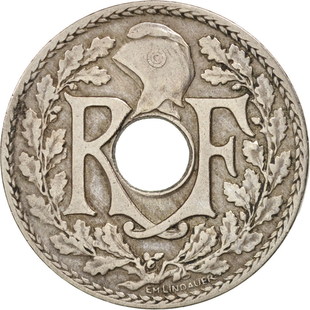 Moneta, Francia, Lindauer, 10 Centimes, 1922, Paris, BB, Rame-nichel, KM:866a