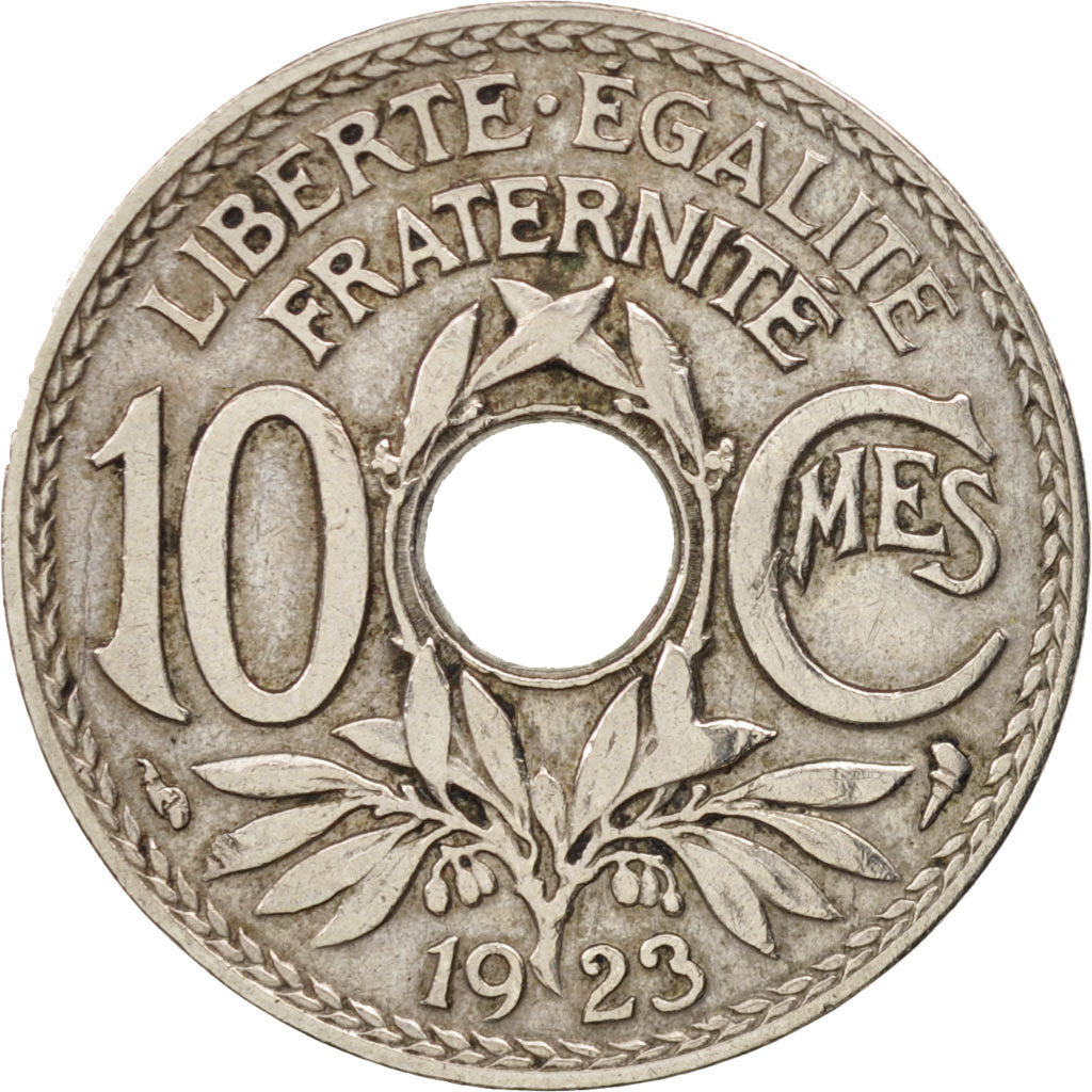 Coin, France, Lindauer, 10 Centimes, 1923, Paris, VF(30-35), Copper-nickel