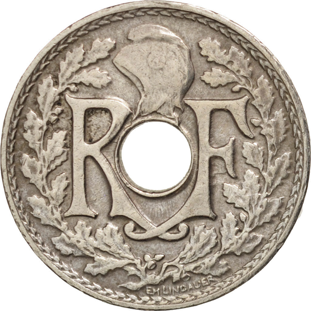 Coin, France, Lindauer, 5 Centimes, 1922, Paris, VF(30-35), Copper-nickel