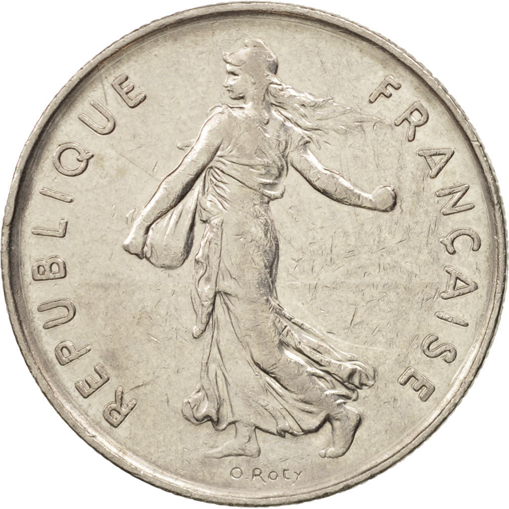 France, Semeuse, 5 Francs, 1982, Paris, EF(40-45), Nickel Clad Copper-Nickel
