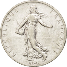 France, Semeuse, 2 Francs, 1910, Paris, EF(40-45), Silver, KM:845.1, Gadoury:532