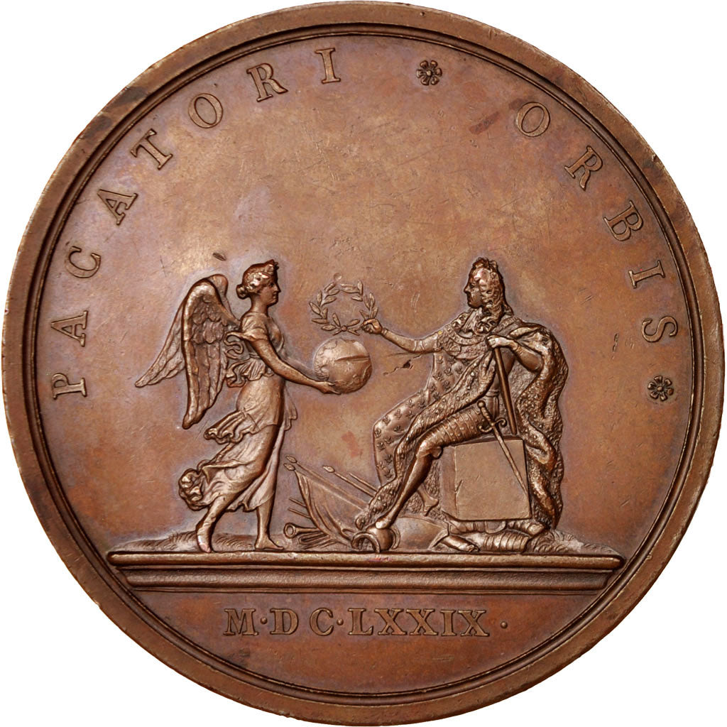 France, Medal, Annexation in Peacetime, Louis XIV, History, 1679, Röettiers
