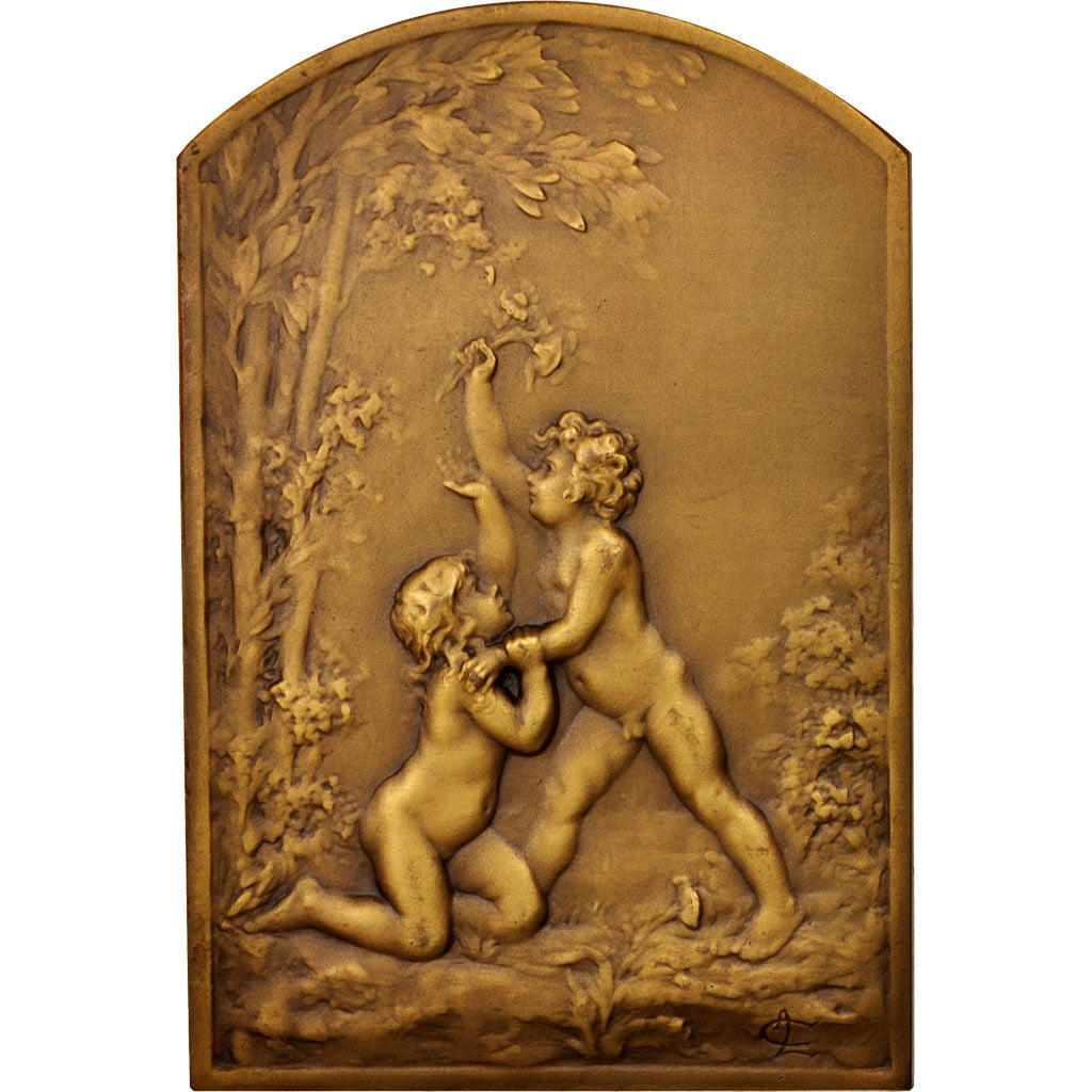 France, Médaille, Le Charmeur, n.d. (1906), Bronze, Coudray, SUP