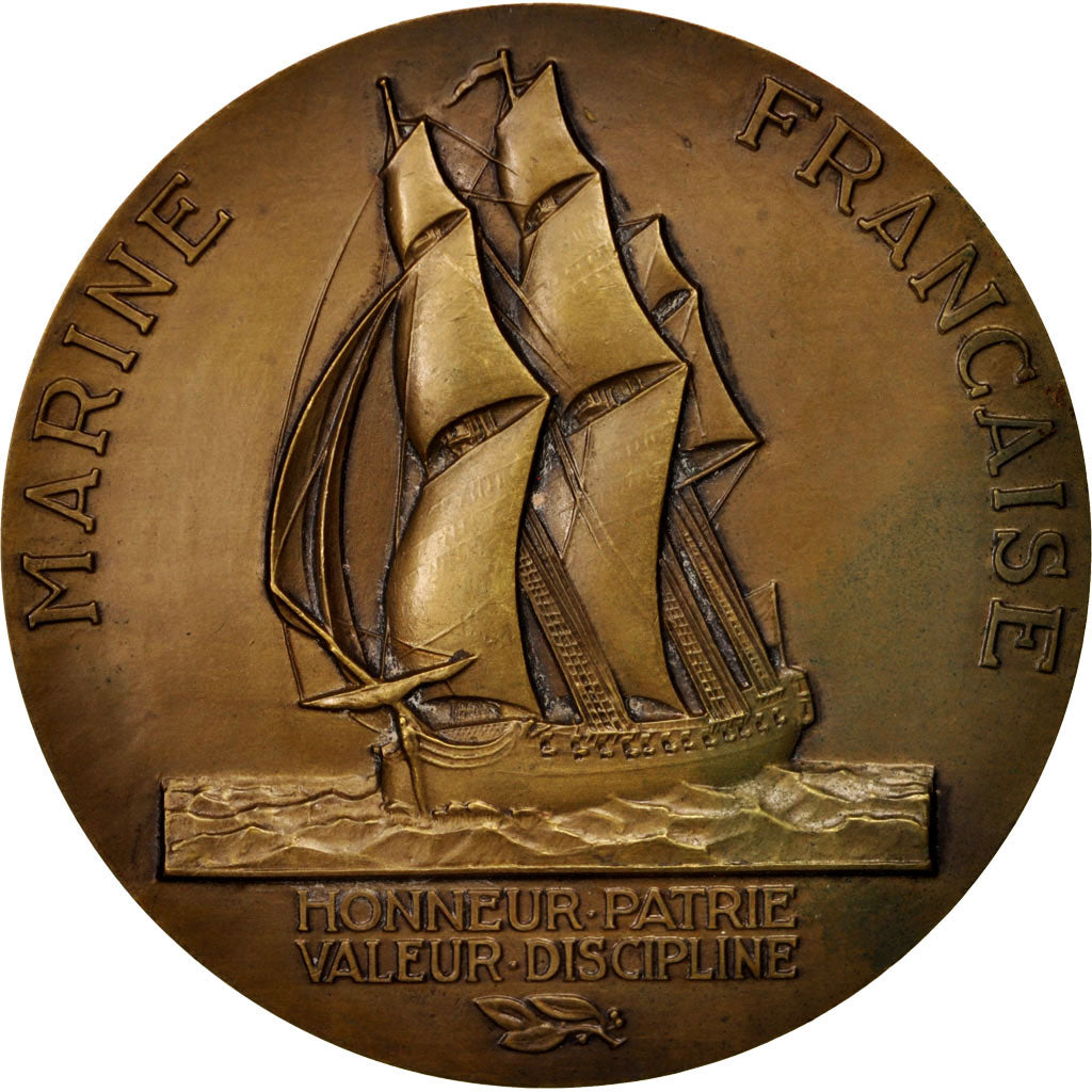 France, Medal, Marine Française, La Pérouse, Shipping, Guiraud, AU(50-53)