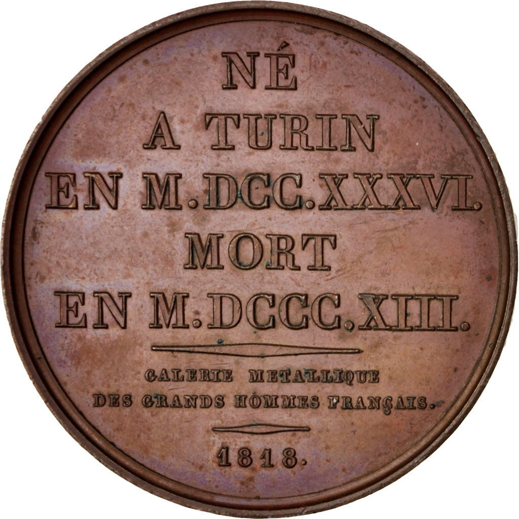 France, Medal, Galerie Métallique des Grands Hommes Français, J. L. Lagrange