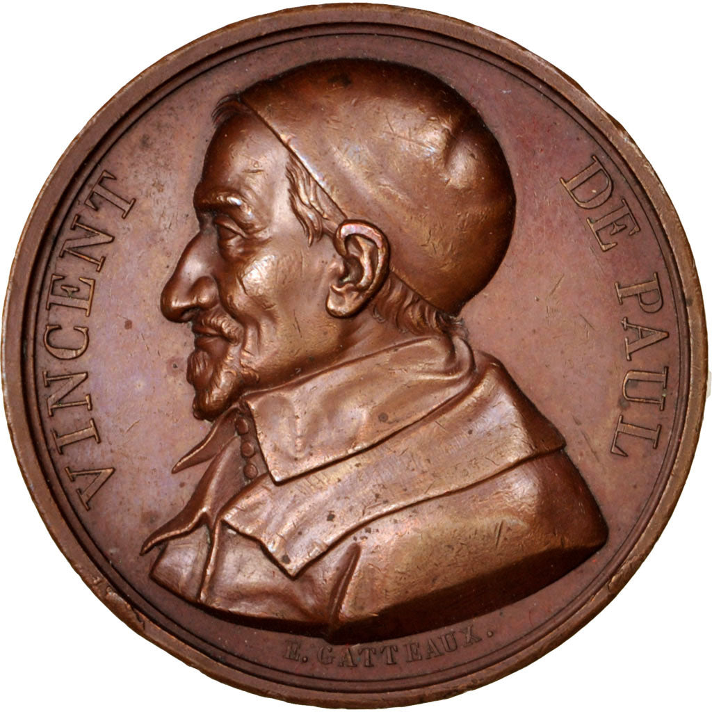Frankreich, Medal, Galerie Métallique des Grands Hommes Français, Vincent De