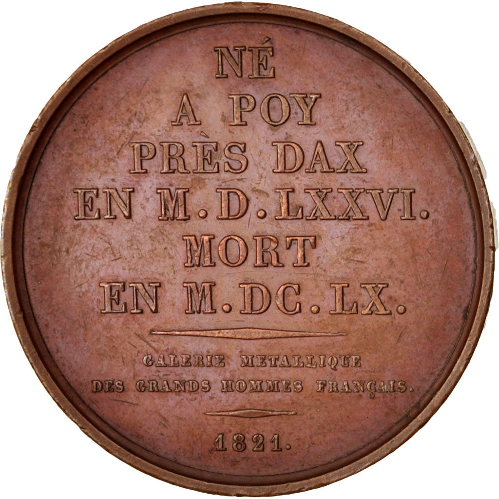 Frankreich, Medal, Galerie Métallique des Grands Hommes Français, Vincent De