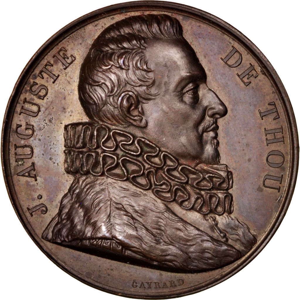 France, Medal, Galerie Métallique des Grands Hommes Français, J. Auguste de
