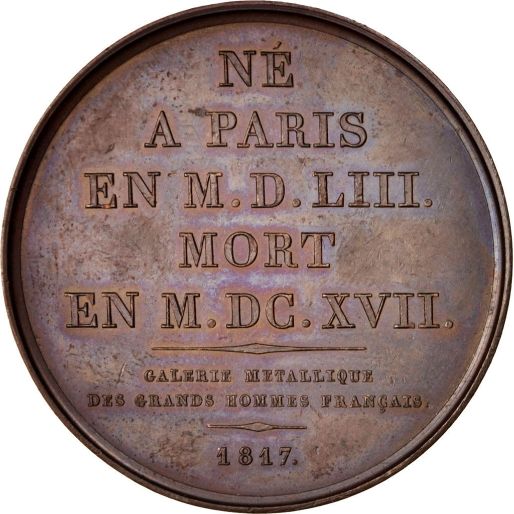France, Medal, Galerie Métallique des Grands Hommes Français, J. Auguste de