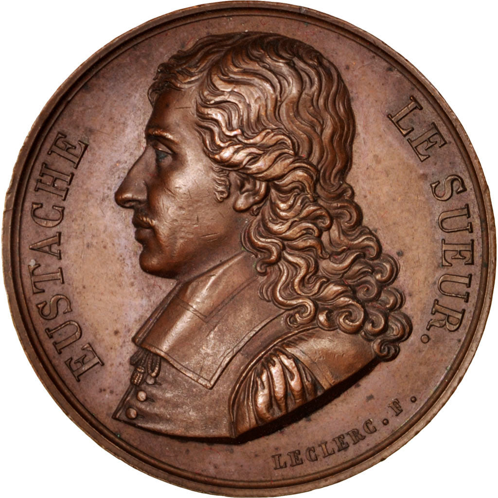 France, Medal, Galerie Métallique des Grands Hommes Français, Eustache Le