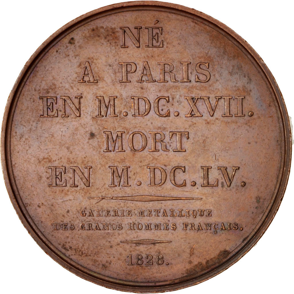 France, Medal, Galerie Métallique des Grands Hommes Français, Eustache Le