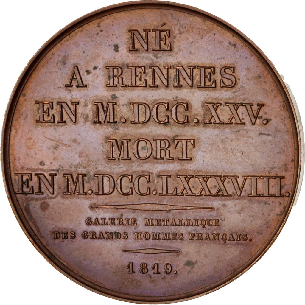 France, Medal, Galerie Métallique des Grands Hommes Français, P. J. Baptiste