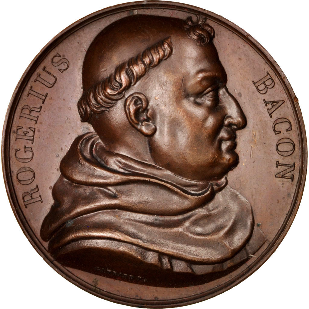 France, Medal, Galerie Métallique des Grands Hommes, Rogérius Bacon, Arts &