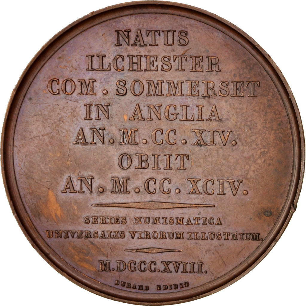 France, Medal, Galerie Métallique des Grands Hommes, Rogérius Bacon, Arts &