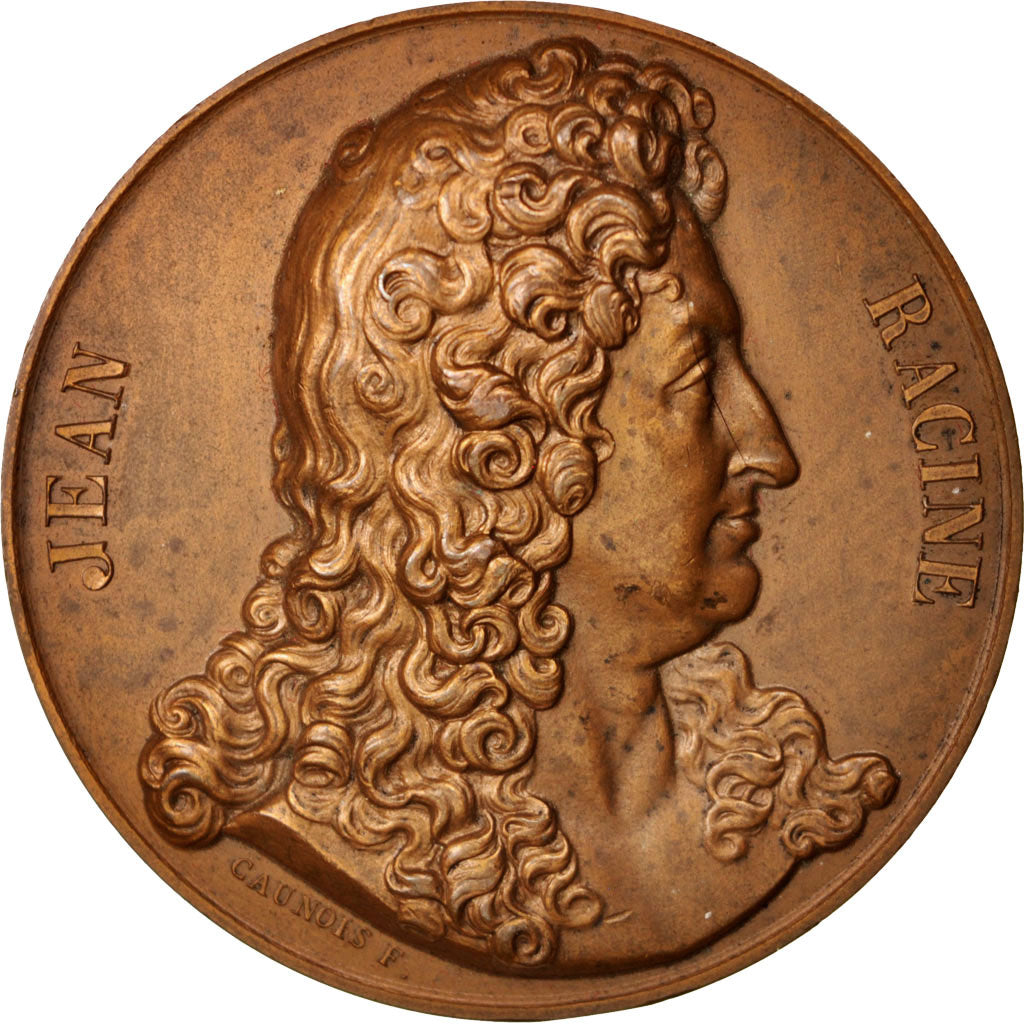France, Medal, Racine et Molière, Arts & Culture, Caunois, AU(55-58), Bronze