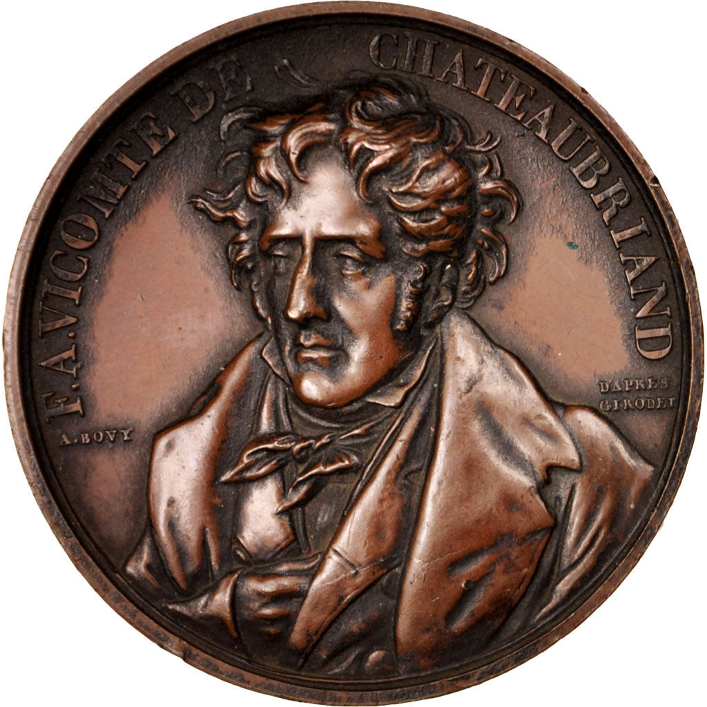 Frankrijk, Medal, La Bretagne historique par Jules Janin, Chateaubriand, Arts &